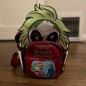 Exclusive BeetleJuice- Handbook of the recently deceased mini backpack